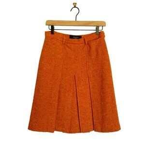 MaxMara Vibrant Orange Wool Skirt